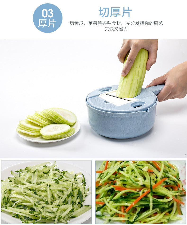 Multi-functional vegetable cutter flapper potato silk artifact coarse silk household grater does not hurt hands wipers slicer