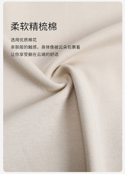 Plus Size 5XL 100% Cotton Men's Long-Sleeved Pajamas Spring & Fall Long-Sleeved 105kg Can Be Worn Outside Home Clothes Set