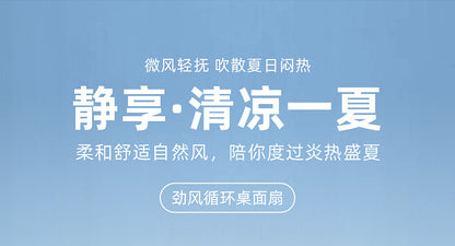 Desktop Electric Fan Large Wind Turbine Small Fan Office Household Desk Fan Silent Electric Fan Air Circulation Fan