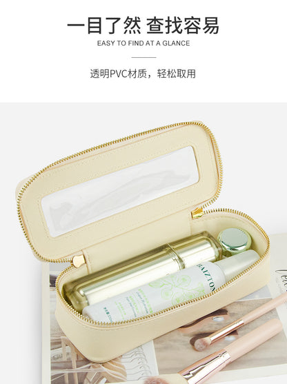 Small single custom high-level cosmetic brush storage box cross-border exquisite beauty storage bag portable texture cosmetic bag
