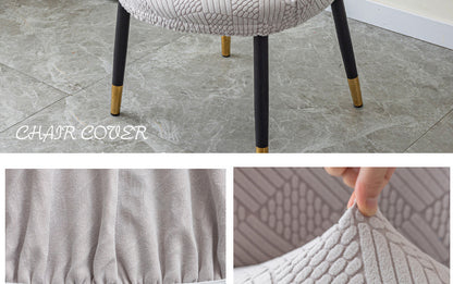 Curved chair cover dressing table dressing table office coffee shop conference semicircle chair cover chopsticks cover cover cloth