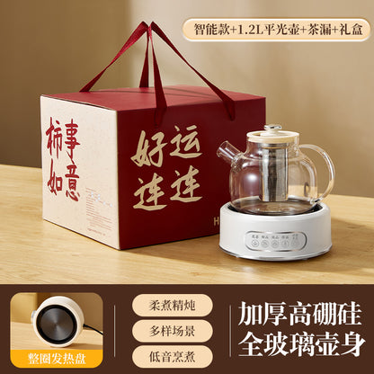 Health Pot Multi-functional Home Office Full Glass Flower Tea Pot Large Capacity Kettle Boiling Tea Pot Gift Box Gift