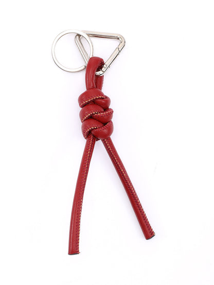 New triangle key chain PU hand-woven diamond key ring bag pendant key chain