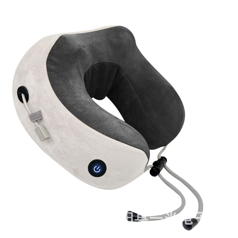 Household Massage U-shaped Pillow Memory Foam Portable Car Travel Electric Neck Cervical Massager U-shaped Massage Pillow