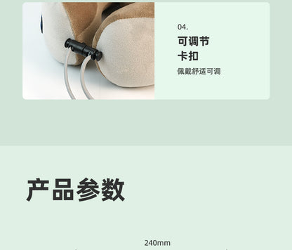 Multifunctional U-Shaped Pillow Memory Foam Portable Car Travel Electric Neck Cervical Spine Massager U-Shaped Massage Pillow