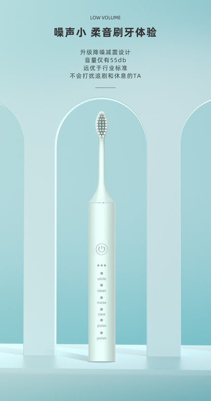 Factory wholesale soft bristle toothbrush flusher portable adult children universal ultrasonic electric toothbrush charging