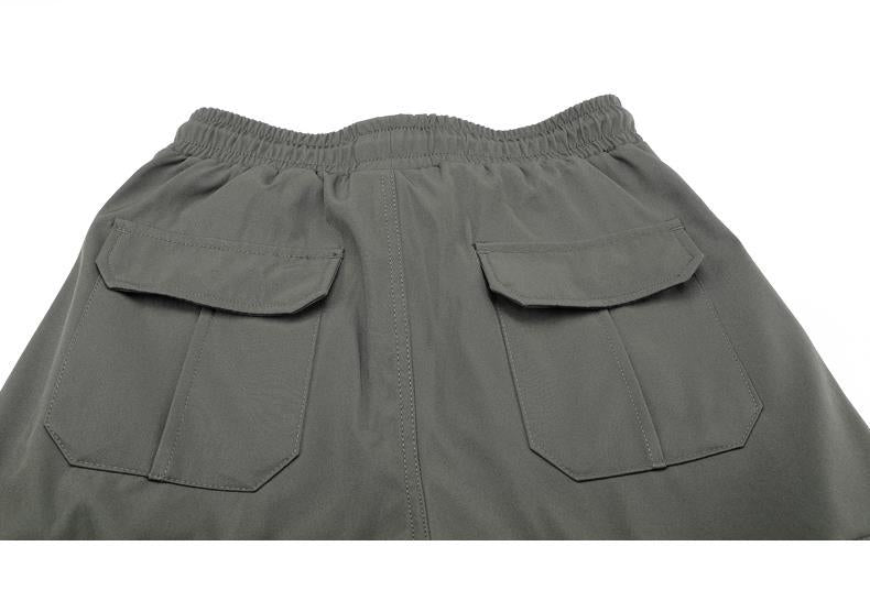 Ice Silk Crock Pants Men's Leg-tipped Summer Thin Casual Pants Loose plus size Quick-drying Pants Fashion Brand Sports Pants