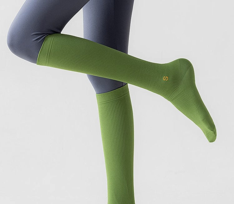 Compression socks sports compression calf socks professional rope skipping running women's socks summer fitness stockings non-slip yoga socks