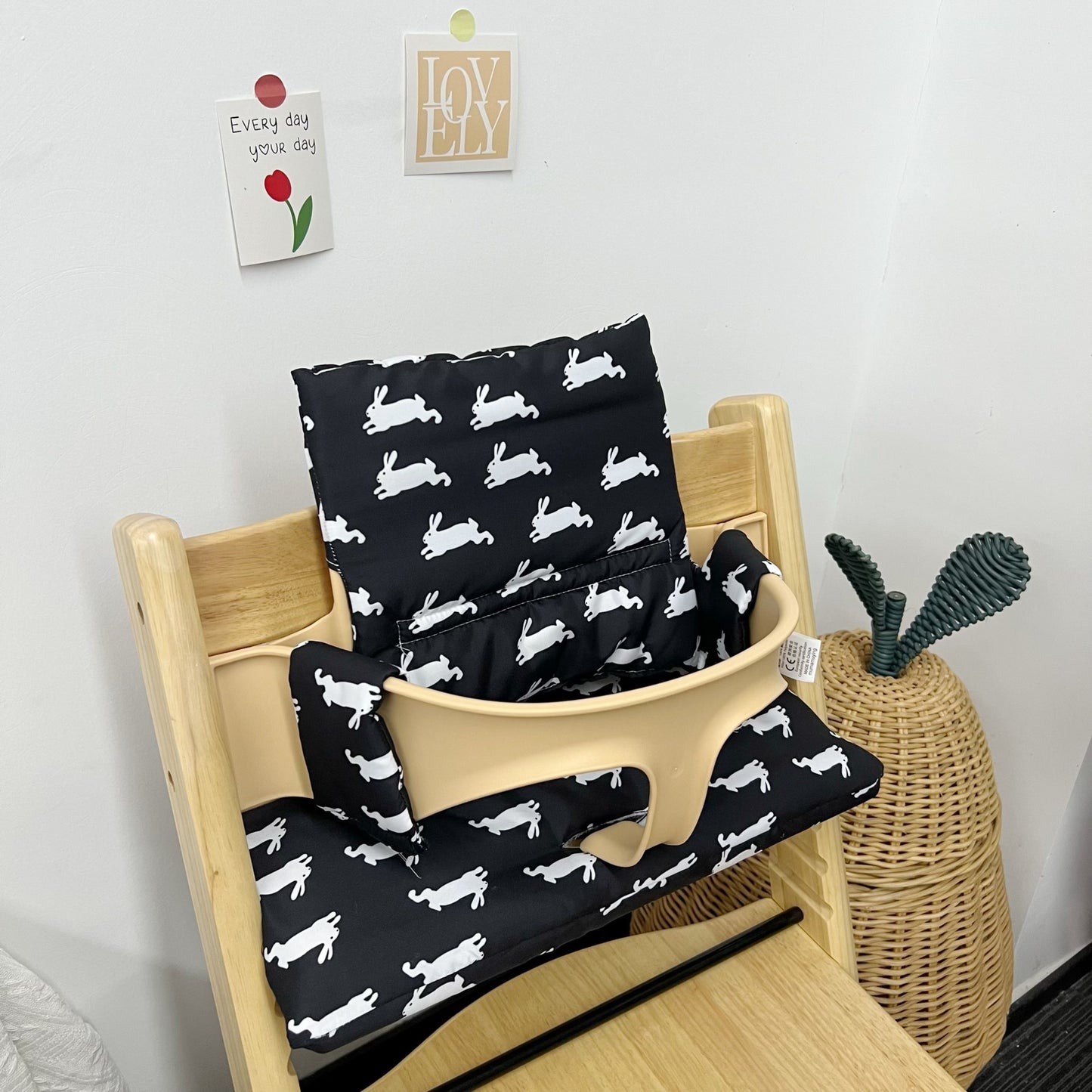 Ins Nordic Style Baby Dining Chair Children's Growth Chair Cushion Baby Dining Chair Cushion Waterproof and Urine-proof Sitting