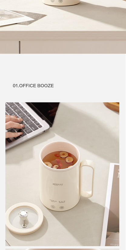Portable Boiling Cup for Tea Mini Timing Electric Stew Kettle Electric Stew Health Cup Stew and Boiling Integrated Automatic Electric Boiling Cup