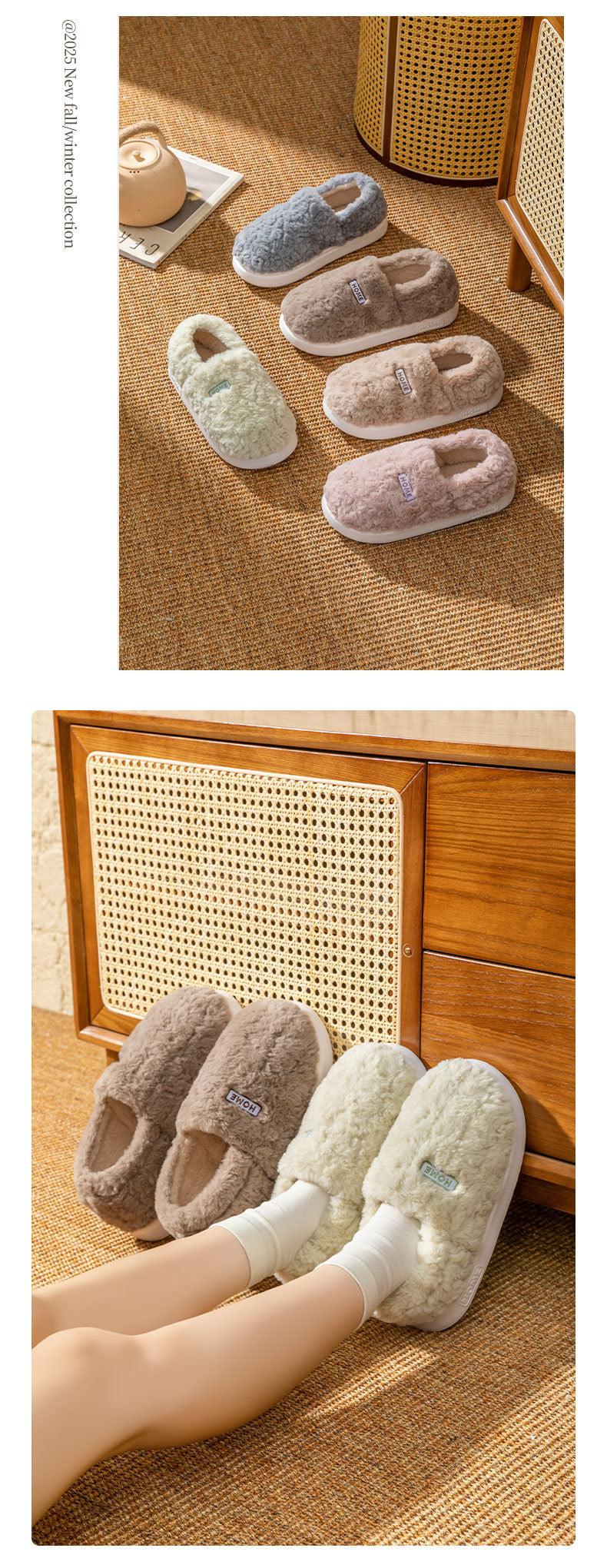 Women's Winter Indoor Warm Non-Slip Thick-Soled Cotton Slippers with Heel Cover, Maternity Cotton Shoes, Plush Outdoor Cotton Shoes for Men