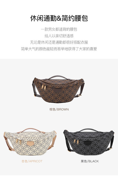 Wear-Resistant Waist Bag for Construction Site Work for Men and Women 2025 Spring and Summer New European and American Casual Versatile Trendy Big-Name Outdoor Chest Bag