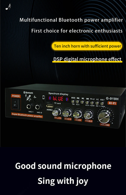 G-919H 1000W Home Power Amplifiers Audio Bluetooth Amplificador Subwoofer Speakers Theater Audio Sound System 220V/110V FM