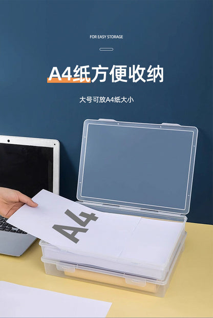 Document Storage Box for Home Use, Multifunctional Stationery, Certificate, Data, File, Card Holder, Household Registration Book Organizer, Magic Tool