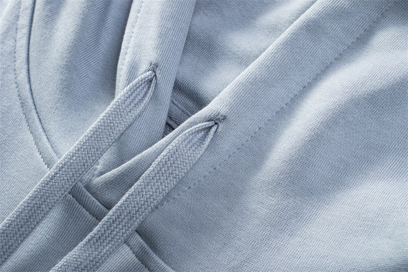 Hooded Sweater | Non-Deformable Pure Cotton Sweater Xinjiang Cotton Shoulder Pullover Autumn and Winter Solid Color ins Street Tide Hoodie
