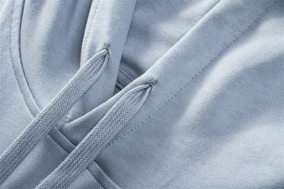 Hooded Sweater | Non-Deformable Pure Cotton Sweater Xinjiang Cotton Shoulder Pullover Autumn and Winter Solid Color ins Street Tide Hoodie