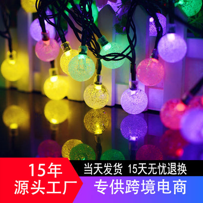 Solar 244LED Ring Chandelier Courtyard Garden Villa Street Light 360 Degree Outdoor Solar Lighting