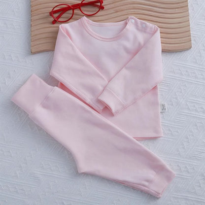 Category a Modal Infant Home Clothing Set High Waist Belly Protection Baby Long Sleeve Pajamas Air Conditioning Clothes Autumn Clothes Autumn Pants