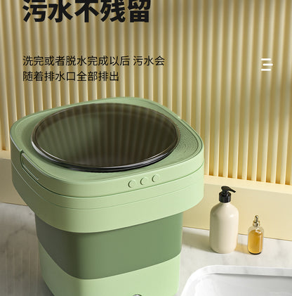 Daifa cross-border folding washing machine mini small washing machine baby underwear wash socks can be dried portable