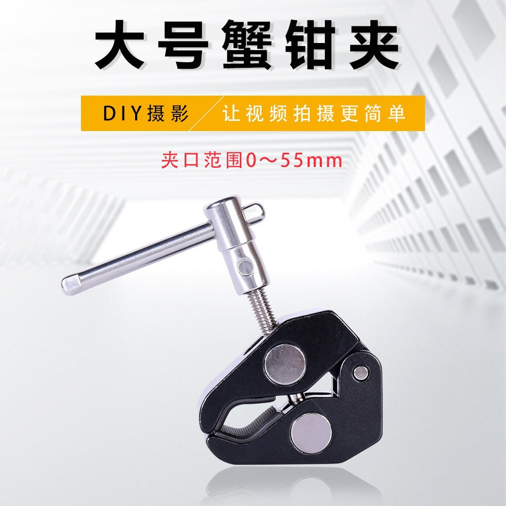 Factory Direct Sales Hot Shoe Lamp Holder Round Short Handle S Chuck Flash Light Stand Baorong Exquisite Mouth Base S Bracket