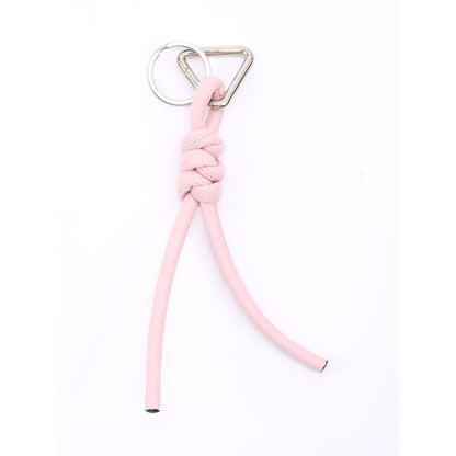New triangle key chain PU hand-woven diamond key ring bag pendant key chain