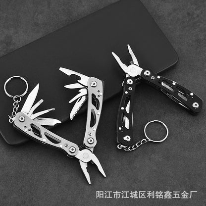 Stainless steel multi-function tool pliers mini folding portable outdoor travel tool pliers combination knife multi-purpose