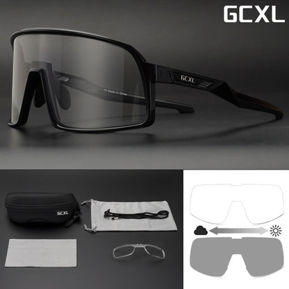 New GCXL color-changing riding glasses road bike outdoor sports glasses night riding protective glasses