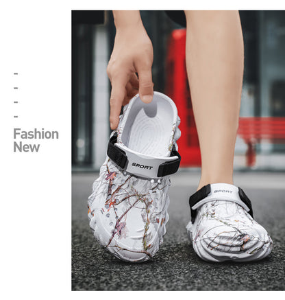 One Shoe, Two Wear, Fashionable Large Size Cross-Border Clogs, Men's Outer Wear, Casual Toe-Toe Slippers, Outdoor Trendy Men's Beach Shoes