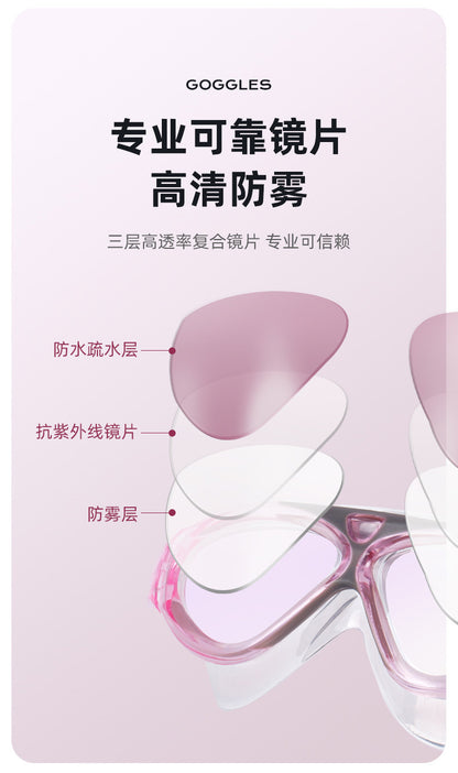 Large-Frame Swimming Goggles Liquid Silicone New Waterproof Diving Outdoor Sports Equipment Glasses Diving Goggles Wholesale