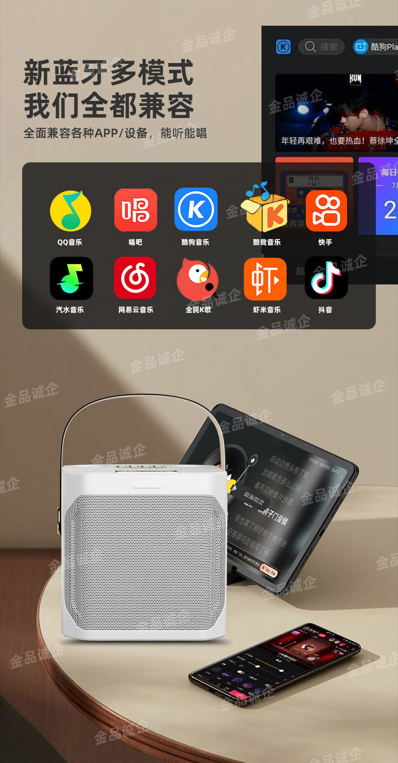 Cross-Border S882 Outdoor Karaoke Bluetooth Speaker High Volume Ys203 Home Wireless Microphone All-In-One Small Speaker