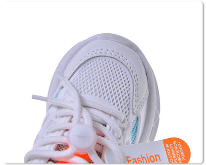 Light-Up Children's Shoes 2025 Spring & Fall New Led Light-Up Soft-Soled Sports Shoes for Small and Medium-Sized Children Women's Fashionable Casual Dad Shoes