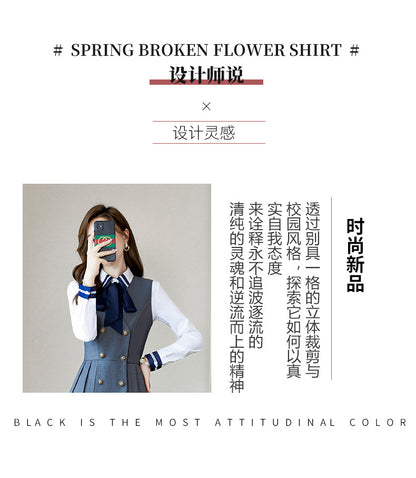 Kindergarten teacher garden clothes interview clothing dress suit group kindergarten teacher fashion temperament early education overalls women