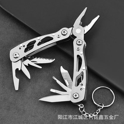 Stainless steel multi-function tool pliers mini folding portable outdoor travel tool pliers combination knife multi-purpose
