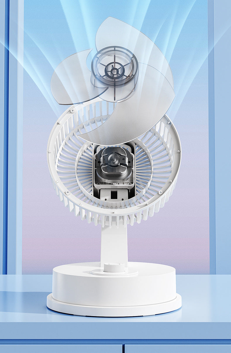 Desktop Electric Fan Large Wind Turbine Small Fan Office Household Desk Fan Silent Electric Fan Air Circulation Fan
