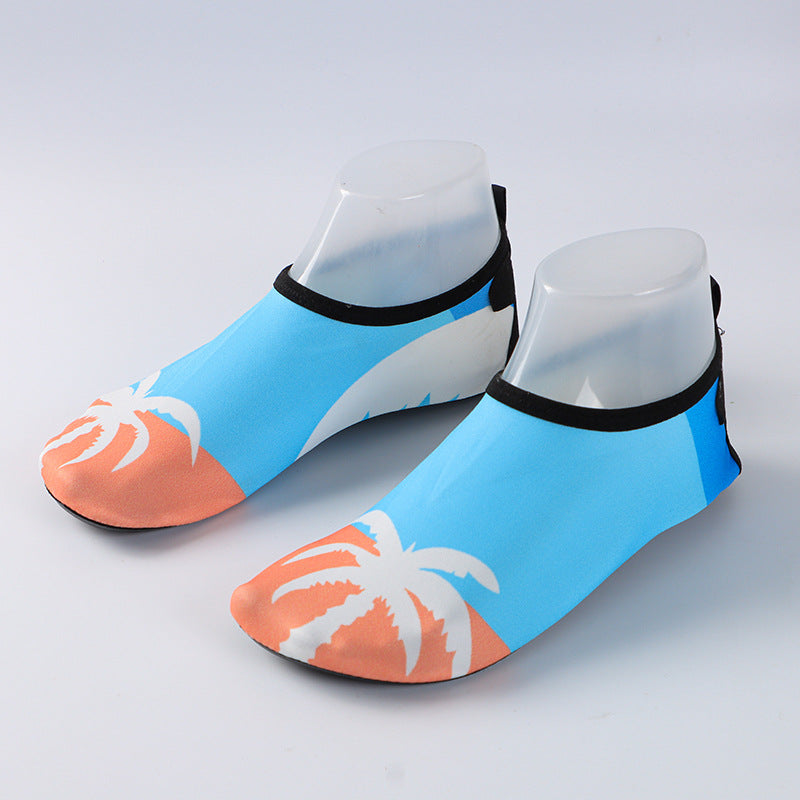 Cross-border new beach shoes quick-drying non-slip soft bottom outdoor wading shoes indoor fitness floor socks yoga shoes