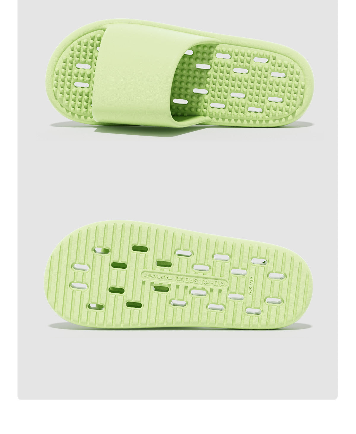 New Summer Home Bathroom Hollow Anti-Slip Men's Slippers That Feel Like Stepping on Shit, Convenient and Breathable Soft-Soled Women's Slippers for Outdoor Wear