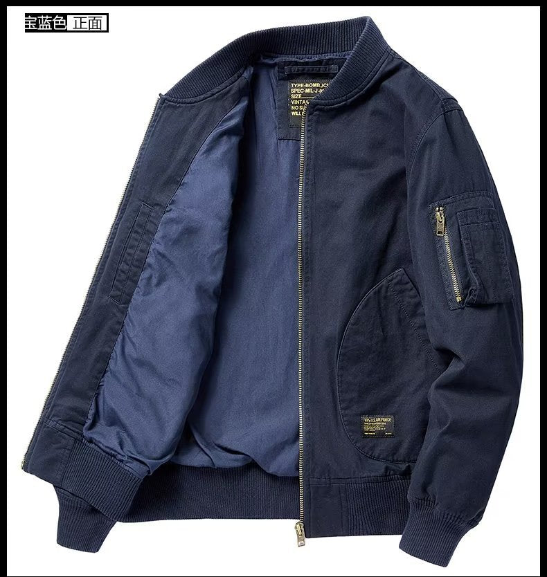 American Retro New Baseball Uniform Jacket Men's Autumn and Winter Bomber Jacket Men's Casual Workwear Top Men's Style