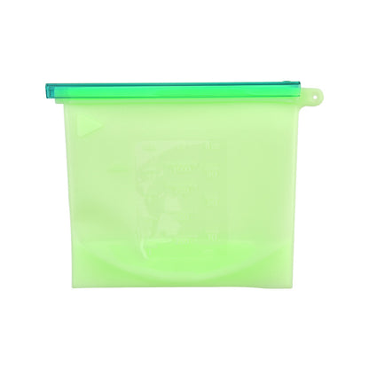Sealed bag food grade fresh-keeping bag refrigerator vegetable and fruit storage bag sealed bag with pull rod silicone fresh-keeping bag
