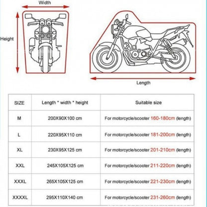 Motorcycle cover rainproof sunscreen 210D car jacket cover thickened Oxford cloth dust cover built-in anti-theft buckle car jacket cover