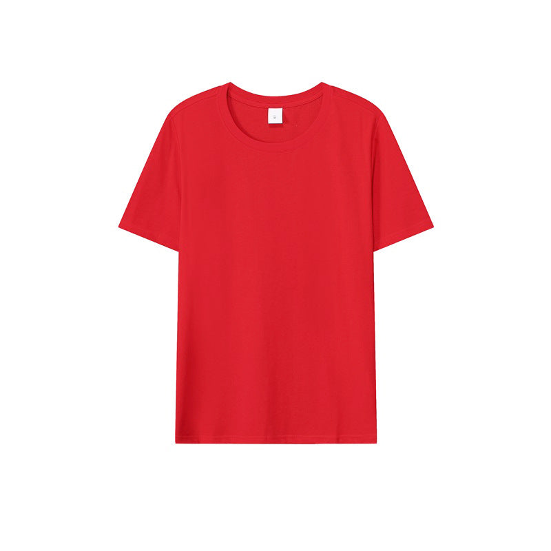 Loose-Fitting | 50-Count Double Yarn T-Shirt Ice Silk Cotton Round Neck Short-Sleeve T-Shirt Moisture-Wicking Business Casual Half-Sleeve for Men