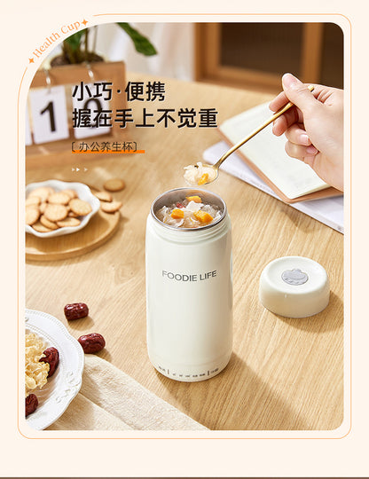 Travel Kettle Electric Heating Cup Small Portable Heating Stainless Steel Thermostatic Cup Health Kettle Tea Thermos Cup