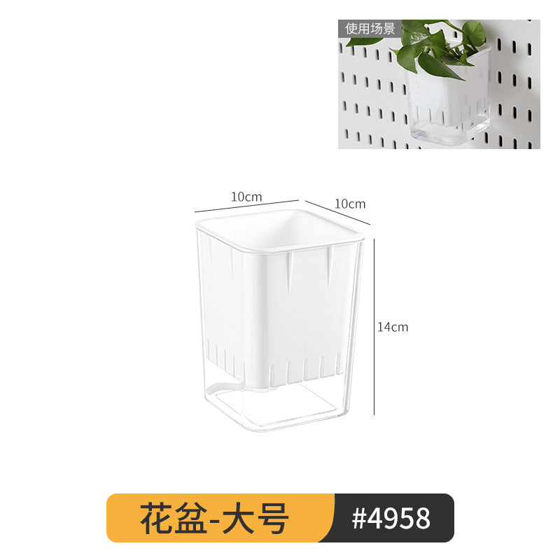 Desktop Perforated Board Storage Rack Organizer Office Partition Workstation Desk Stationery Organizer Shelf No Drilling Required