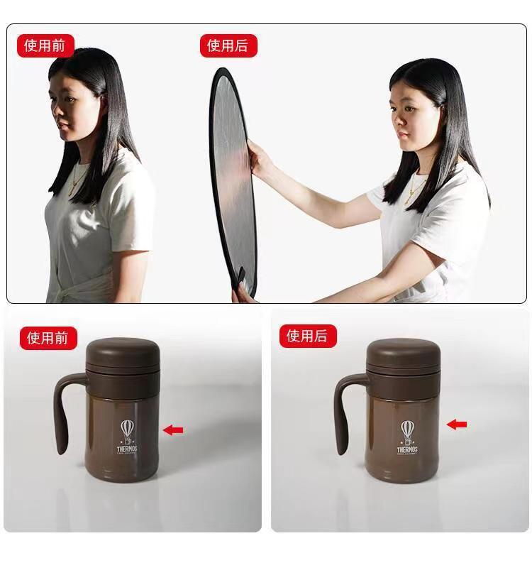 Reflector Photographing Light Plate Round Folding Portable Flexible Light Plate Photographing Live Portraits Mini Covering Light Plate