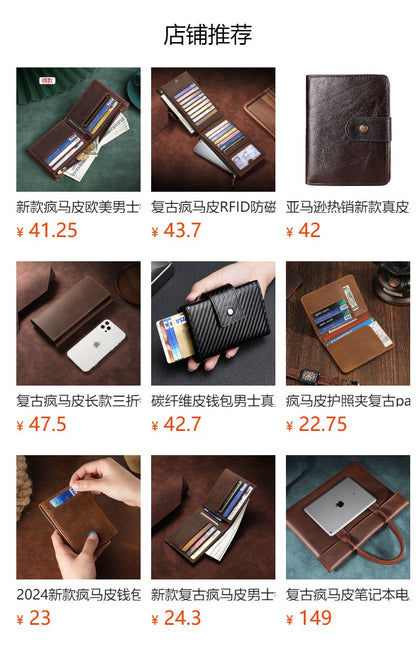 Thickened Crazy Horse leather computer table mat desk leather mouse pad cowhide laptop comfortable non-slip leather pad