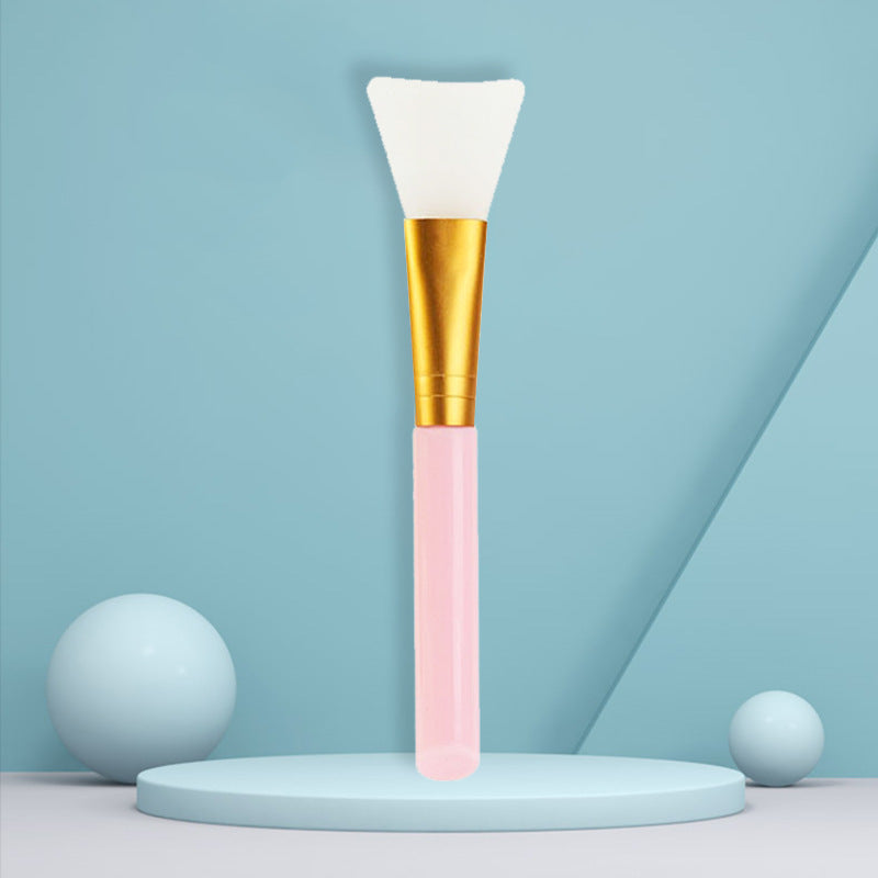 Single Pack of Facial Mask Brush, Lipstick Grinding, White Rod, Two-Color Hollow Mask Brush, Makeup Brush, Beauty Salon