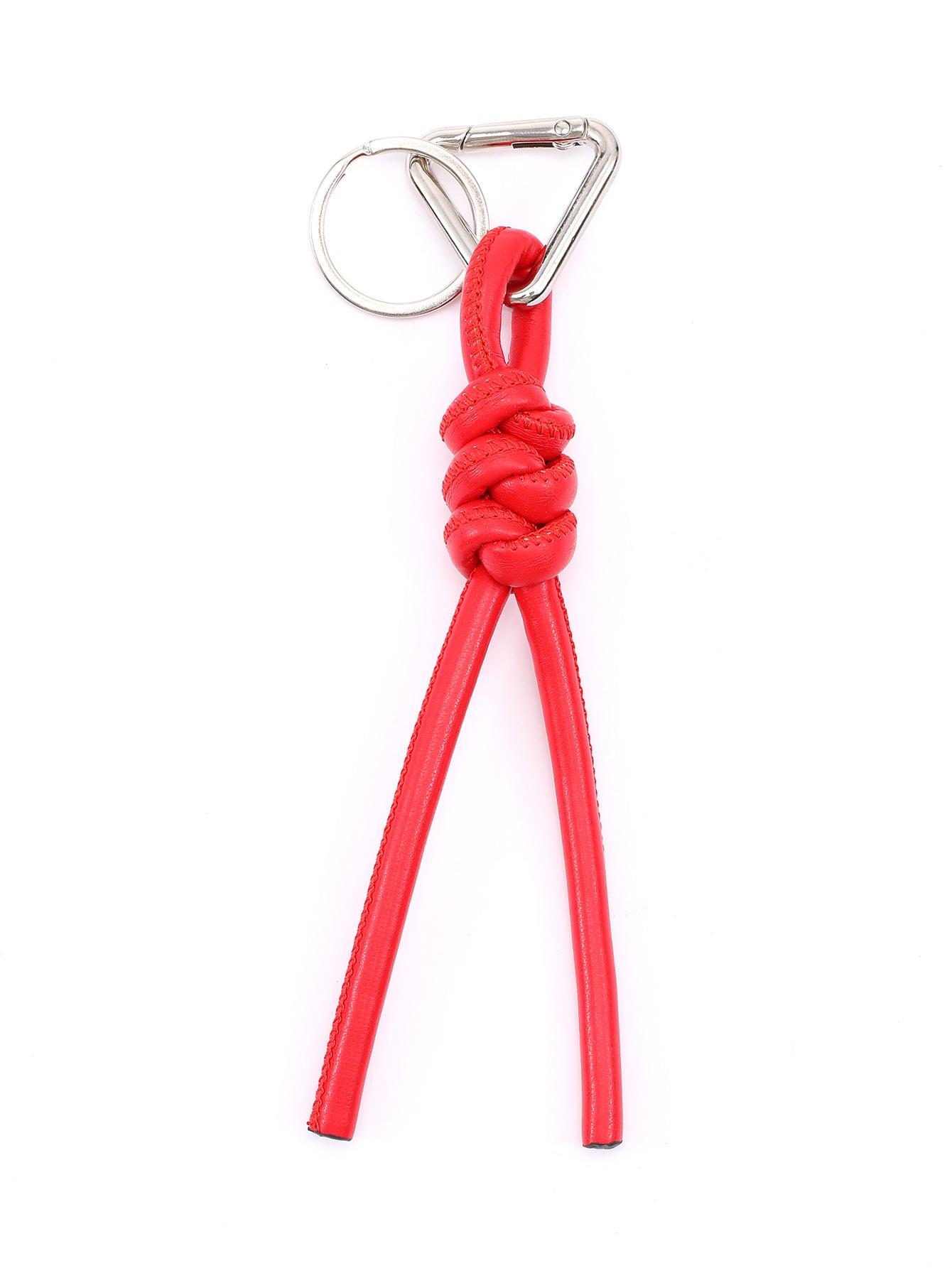 New triangle key chain PU hand-woven diamond key ring bag pendant key chain