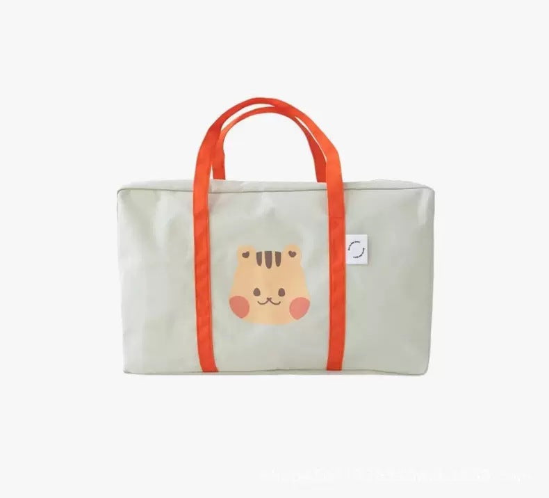 Ins Animal Head Kindergarten Bedding Storage Bag Organizer Bag Large Capacity Packing Bag Portable Travel Storage