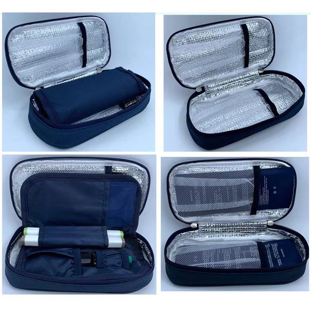 Insulin Refrigerated Biological Gel Ice Bag 75g Nylon Thermal Insulation Refrigeration Ice Strips Fresh and Cold Insulation Medical Ice Bag