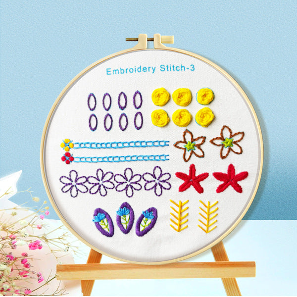 Mona Lisa Royal Embroidery Cross Stitch Techniques Collection: Simple and Easy-To-Learn Embroidery Methods, Complete with Four Types of Embroidery Techniques