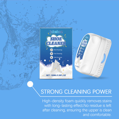 Jakehoe Sports Shoe Cleaner White Shoe Foam Cleans Quickly Removes Stains Without Damaging the Upper Comes with a Brush Head
